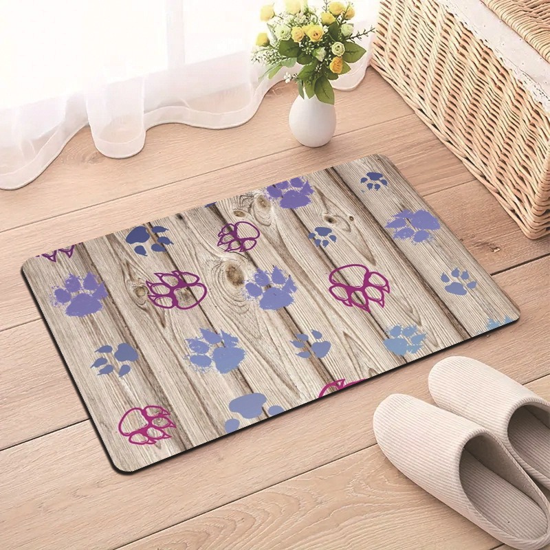 Transfronterizo TEMU alfombra de piso para mascotas resistente al desgaste se puede cortar alfombra de piso de barro de diatomeas absorción de agua americana alfombra antideslizante de secado rápido image 4