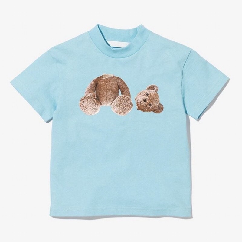 Decapitated Bear Children's Short-Sleeve T-Shirt 2026 Summer New Palm Angels Trendy Brand Children's Clothing Summer Loose Half-Sleeve T-Shirt Decapitated Bear Children's Short-Sleeve T-Shirt 2026 Summer New Palm Angels Trendy Brand Children's Clothing Summer Loose Half-Sleeve T-Shirt