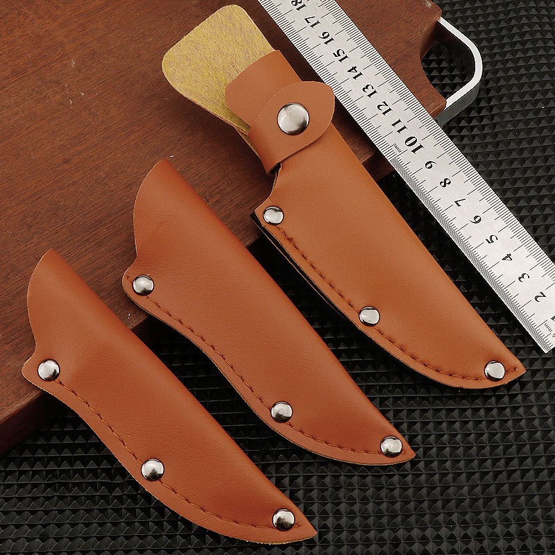 Directly supplied by the manufacturer, various types of PU knife sheaths, protective covers for various knives, fruit knife sheaths, universal yellow knife sheaths