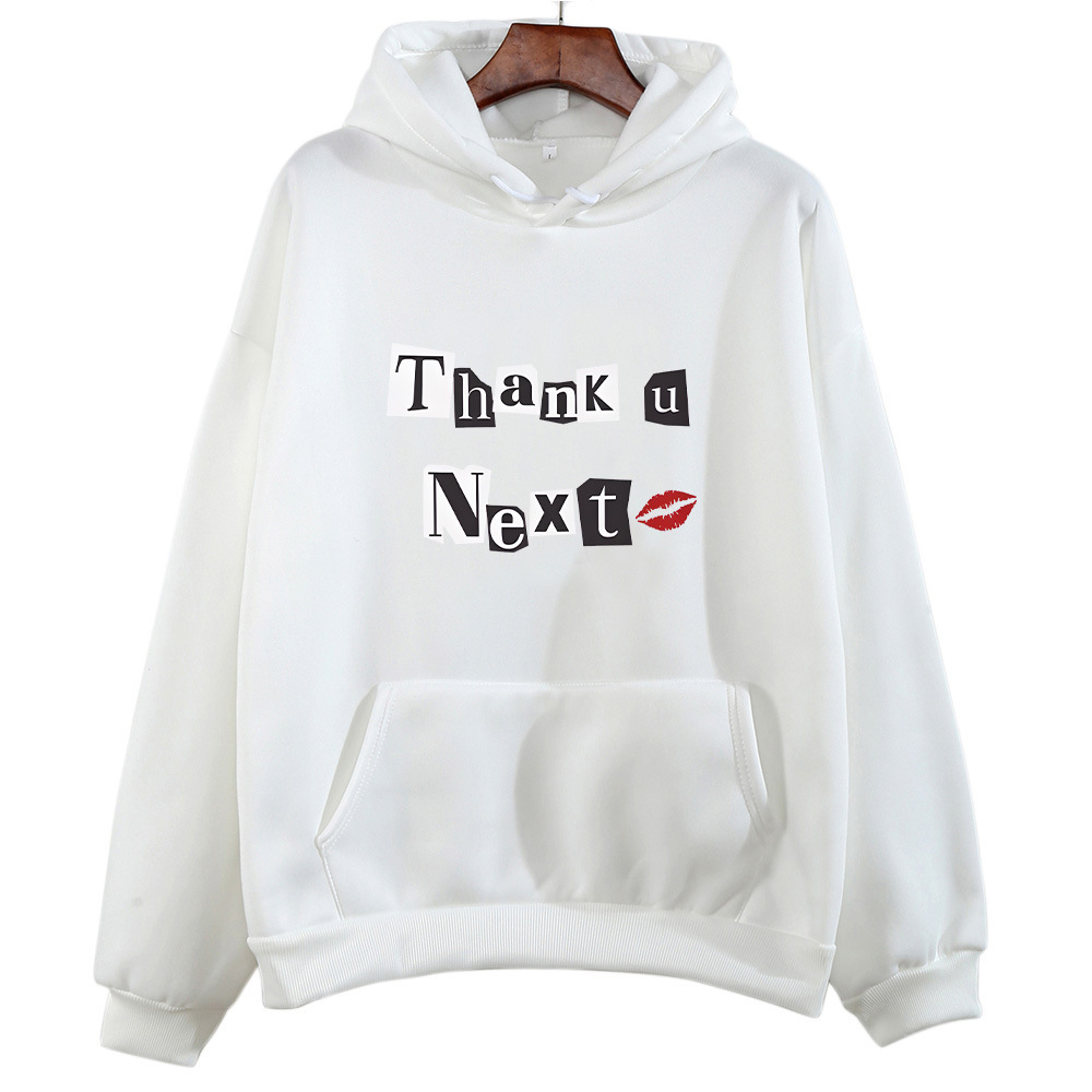 Ariana Grande Hooded para Autumn/Winter Gothic Comfortable Sw