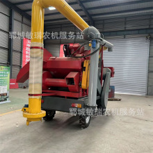 大型自走式玉米脱粒机风吸自动脱粒时产3-5万吨可移动四轮脱粒机