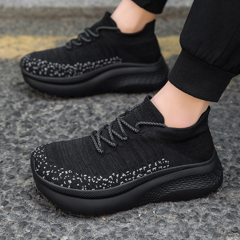 Zapatillas de Running de Horma Ancha de Malla y PU con Suela EVA para Deporte y Uso Casual image 6