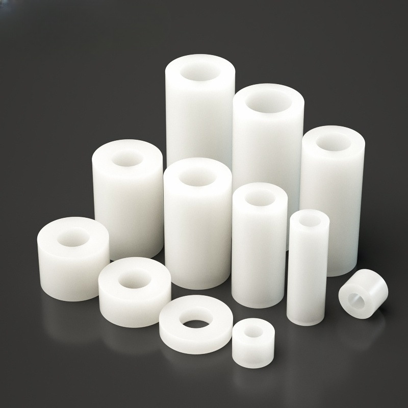 绝缘隔离柱塑料圆柱空心直通柱支撑间隔柱垫高柱ABS垫圈申罗磊