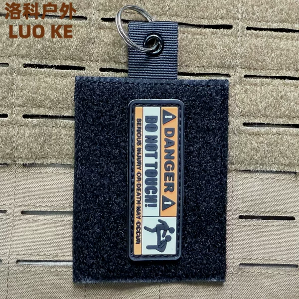 Tactical Velcro Tag Personalized Tactical Keychain Pendant Tactical Armband Velcro Armband Adapter Adhesive Board