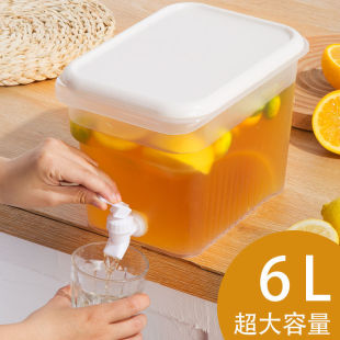 Summer Ice Water Cold Water Bucket Cold Water Kettle with Faucet and Filter Refrigerator Household Large-Capacity Fruit Teapot Coke Bucket