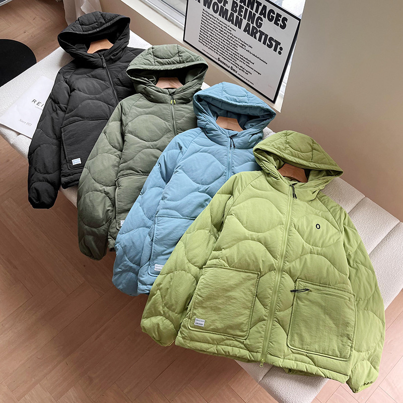 Foreign Trade Goods from Major Factory ~ Sujia's Same Style Outdoor Men's and Women's Water-Repellent Jacket Hooded Warm Gourd Jacket