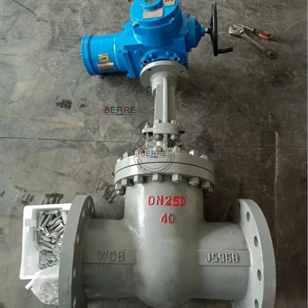 矿用隔爆型电动闸阀法兰连接AC660V煤安防爆电动开关闸阀