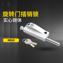 自动旋转门明装锁地插锁有框门插销木门地锁弹簧插销锁防盗落地锁
