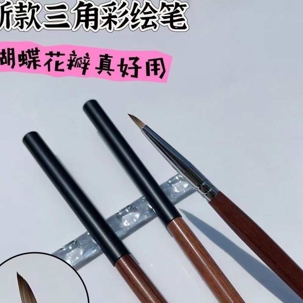 Ebony wood triangular paint pen [without pen cap]