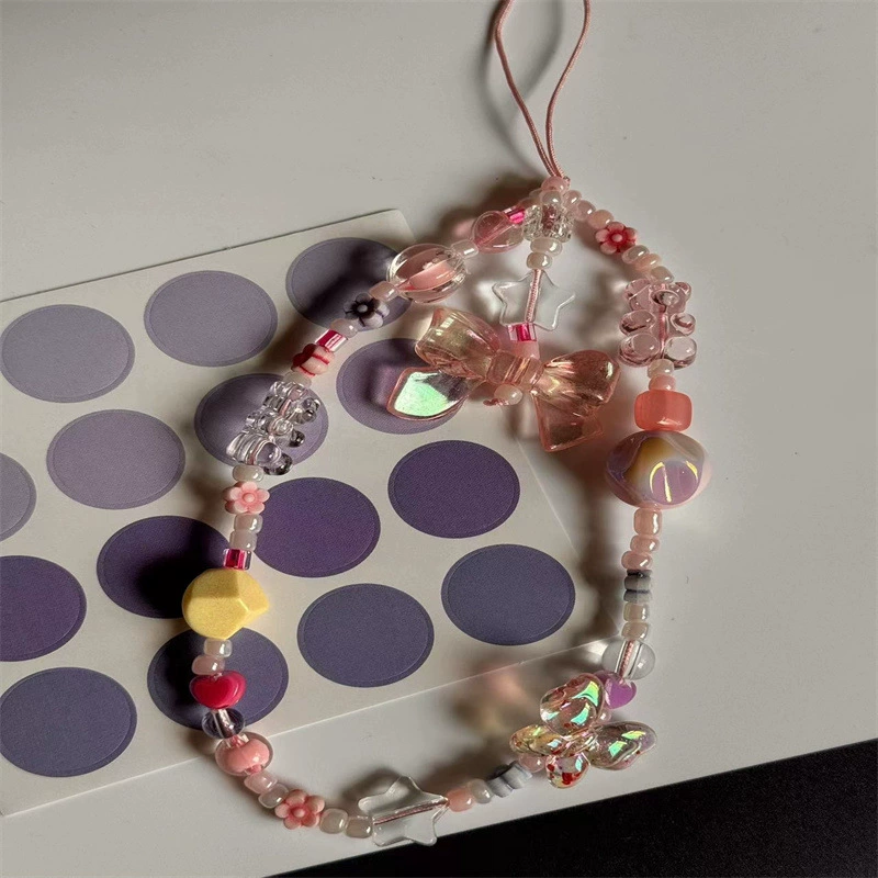 Свежая бисерная bracelet с бантиком, камера, сумка для оборудования, брендовая сумка-декор, с маленькими медведями, цветочная