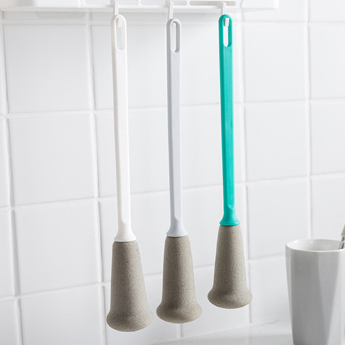 Long-handled sponge cup brush, cup washing brush, water cup cleaning brush, bottle washing brush, no dead ends, tea stain removal household brush