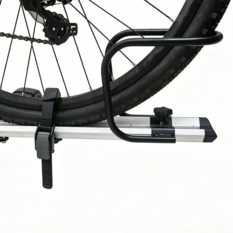 Universal car roof-mounted bicycle rack, stable and non-shaky vehicle-mounted bicycle fixing bracket