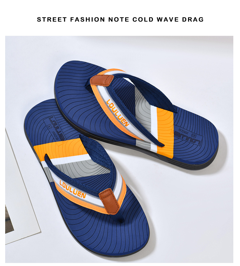 Nouveau type de tongs antidérapantes pour la plage, sandales d'extérieur à clipser pour hommes, pantoufles d'été à la mode_voghion.com