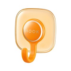 クリエイティブパンチフリー透明フック強力なフックキッチンバスルーム透明壁掛け粘着フックコートと帽子パンチフリー粘着