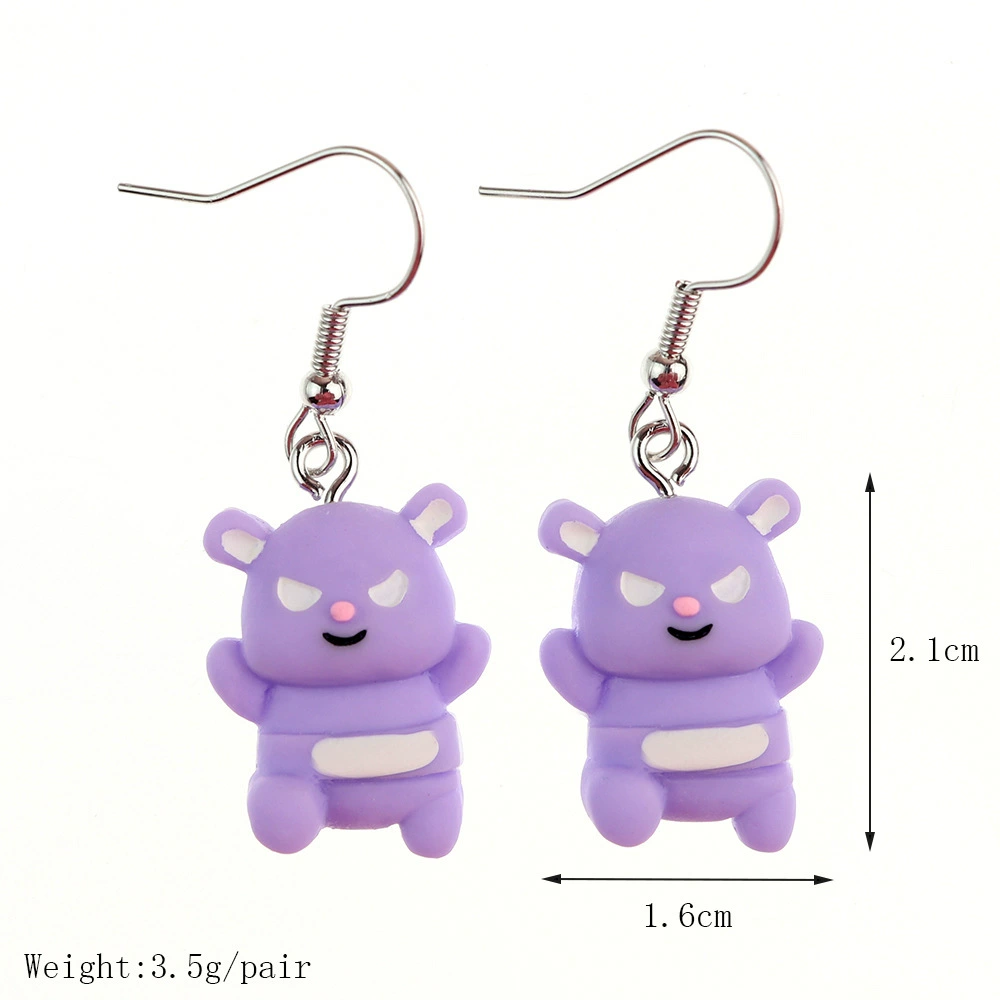 Cartoon cute headband, creative earrings, Japanese and Korean