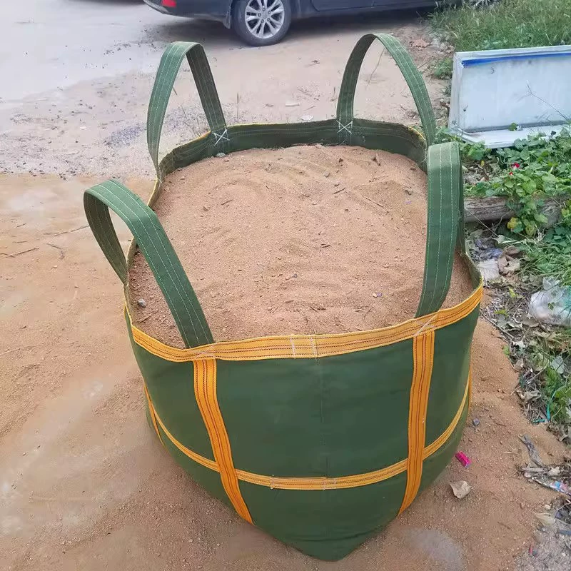 Утолщенные тоннажные мешки, износостойкие тоннажные мешки, силиконизированное полотно, многоразовые логистические грузовые тентовые мешки, прочные, в герметичной упаковке.