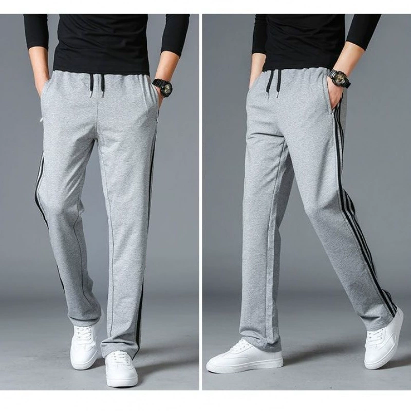Demi-season thin knitted trousers, plus size