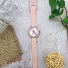 女高中生手表小众饰品手表学生防水夜光硅胶简约石英表ins风指针