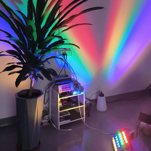 LED Rainbow Landscape Light Tree Coloring Light Projector Light 50W Cultural Tourism Night Tour Lighting Courtyard Outdoor Seven Color Light 