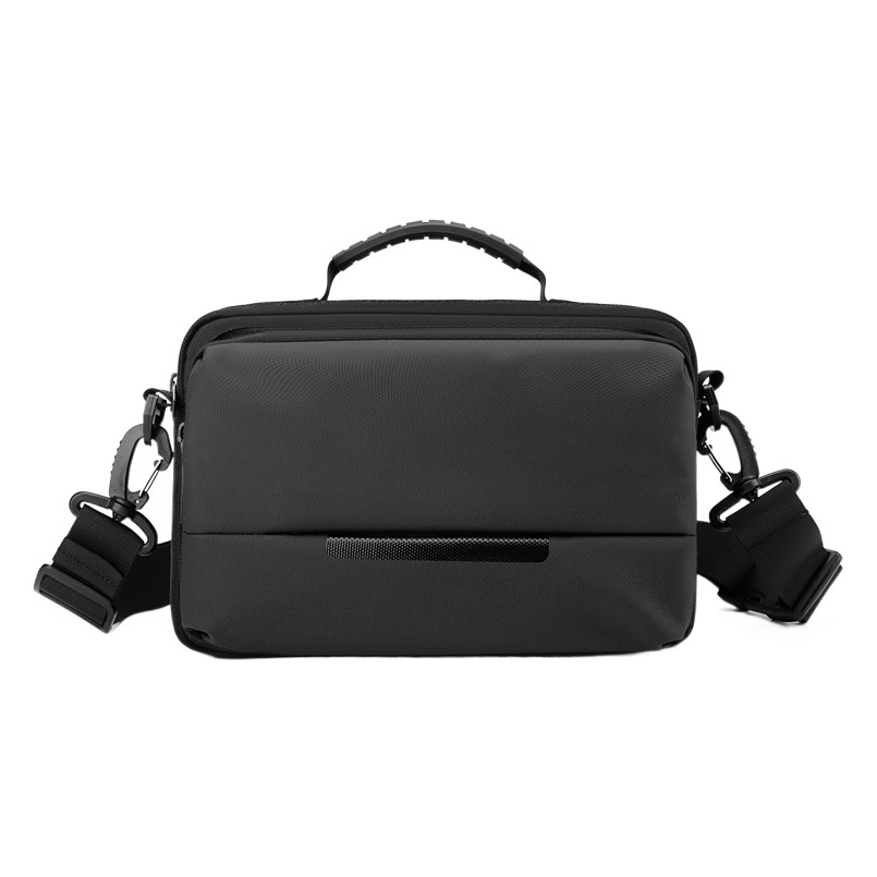 WEPOWER bolso de hombro de moda simple, bolso de hombro horizontal casual para hombres, bolso de pecho de negocios impermeable.