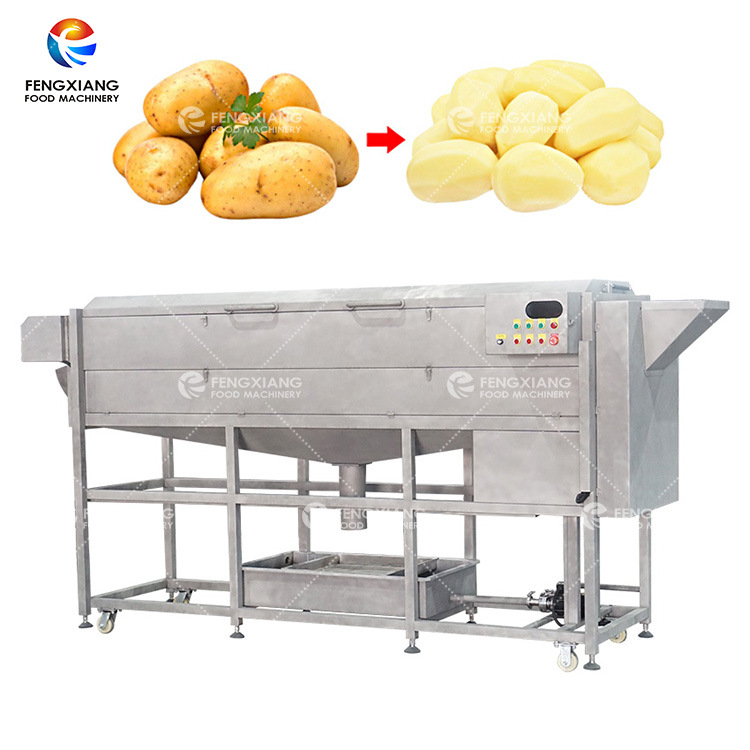 厂家直销土豆脱皮机商用芋头毛辊清洗去皮机全自动红薯螺旋削皮机