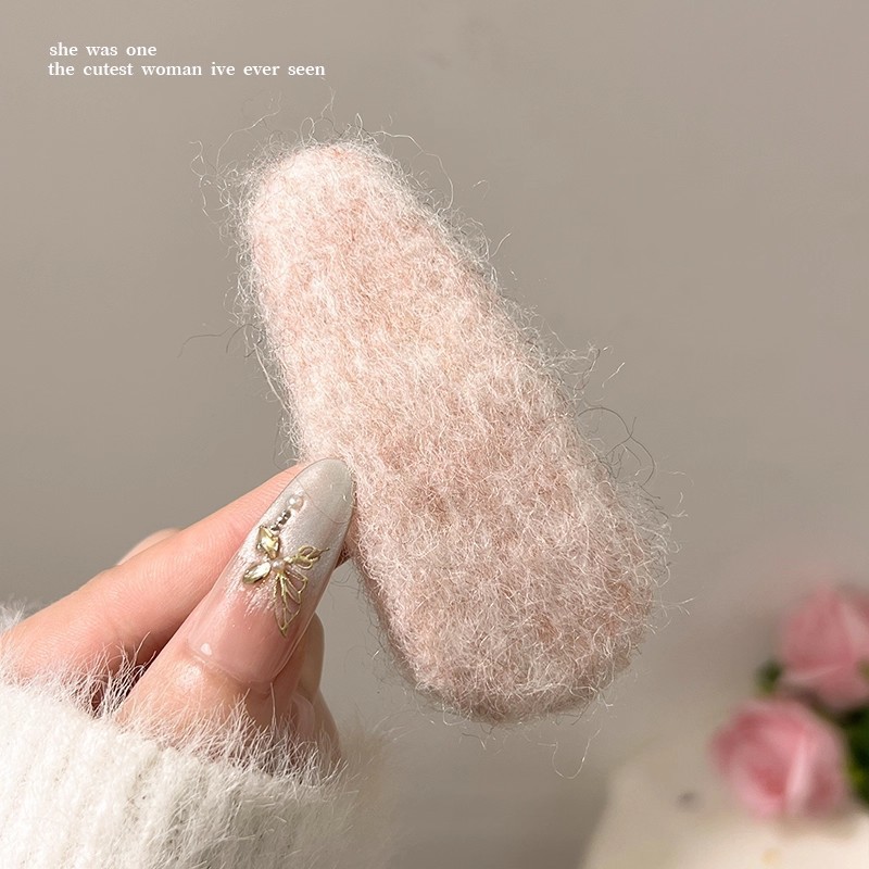 Clip de cabello de flor de leopardo para mujeres clip de cabello de alto nivel frente clip de frangeo 2025 nuevo clip lateral clip de cabello toque