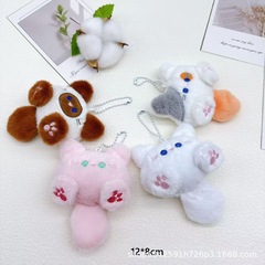 ネットの赤い爆発のアニメのかわいい長い尾の猫の人形の公の子供の服の包みのペンダントの髪飾りのDIYの部品店