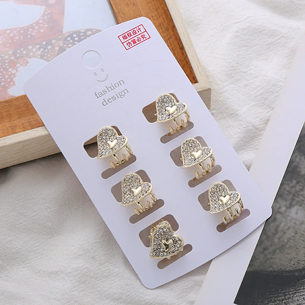 Love rhinestone mini clip