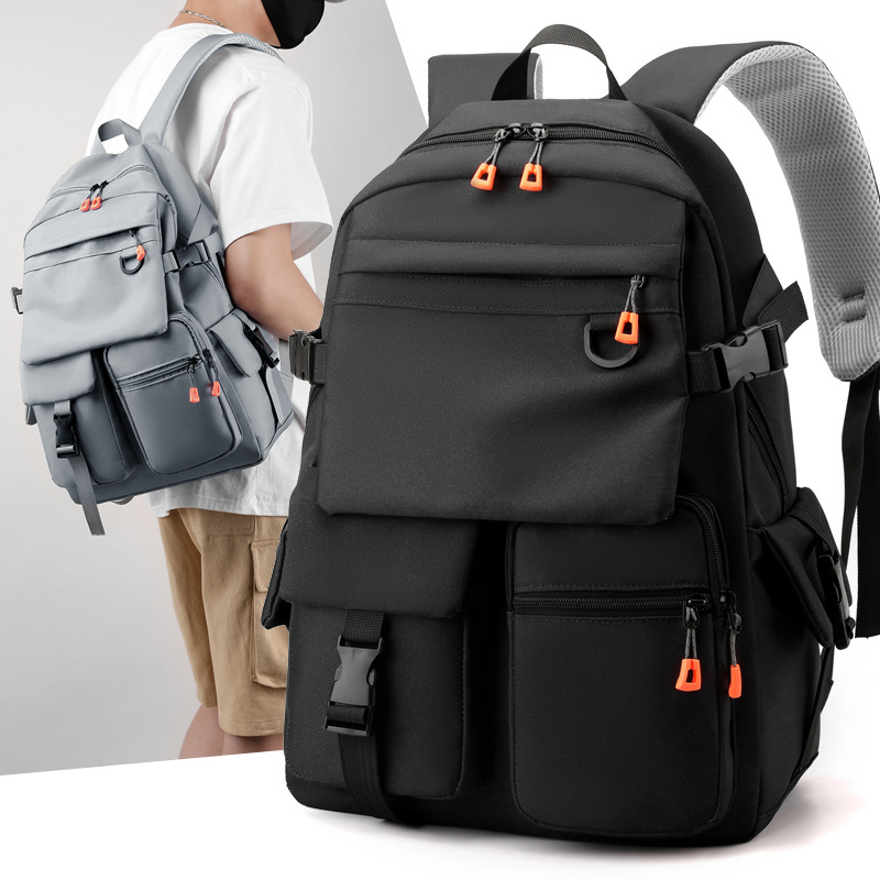 Backpack Men's Backpack Large Capacity Outdoor Sports Mountaineering Bag Men's Waterproof Leisure Travel Student's Lightweight Schoolbag