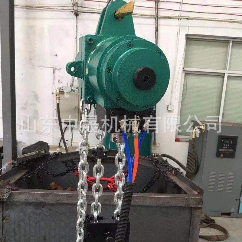 山东中晟矿用气动葫芦固定式行走式HQ--3/6单双链抗高粉尘提升快
