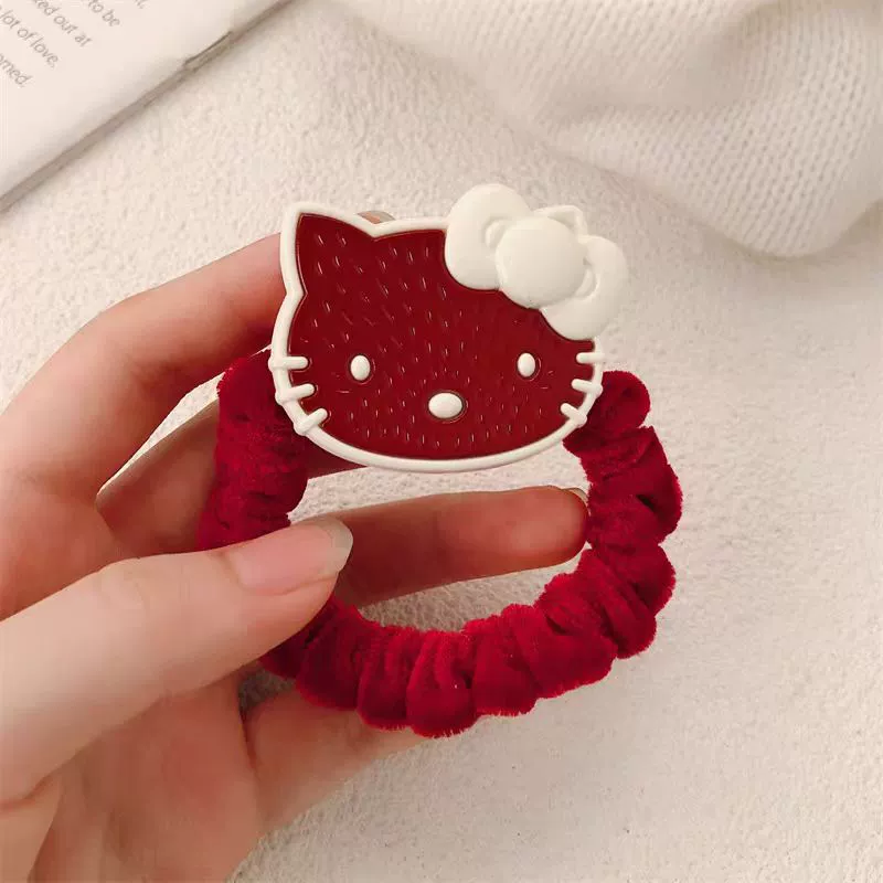 Китти кот заколка женская мультяшная милая девушка боковой BB-зажим, ученица сладкая верёвка для волос новый аксессуар
