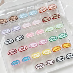 カラーかわいい両面滴油字札cool合金ビーズdiyブレスレットネックレスビーズ材料アクセサリーアクセサリー