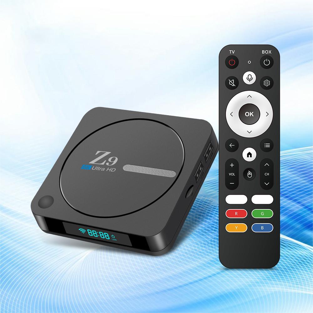Cross-Border New Z9 Network Set-Top Box Rk3528 Chip Dual-Band 5Gwifi Bluetooth Voice Stroidtvbox