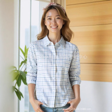 男女校服儿童格子衬衫春秋长袖衬衣学院风小学生校服班服上衣