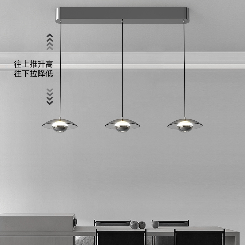 Lámpara del comedor italiano minimalista 2026 nueva lámpara de lámpara del comedor casera creativa de alto nivel lámpara de bar 255L