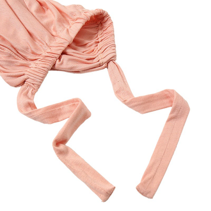 Однотонная Модальная резинка Базовая крышка Веревка Регулируемый тюрбан химиотерапевтическая крышка MSL10