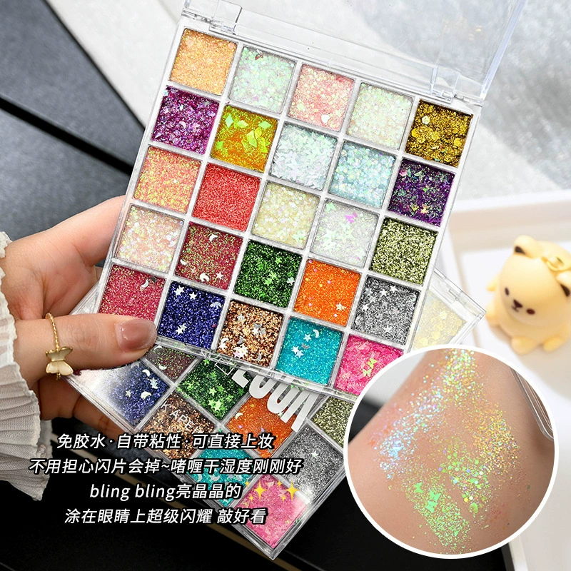 Блестящие ногти с sequins, блестящие прозрачные матовые тени для век, 25 оттенков, землистые тона, оптика