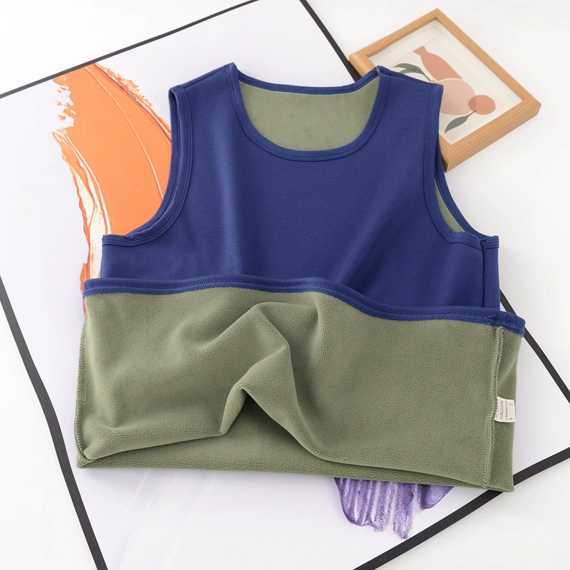 Мужской утолщенный австрийский бархат на флисовой подкладке 2023, новый осенне-зимний топ, теплый жилет, Базовая рубашка, большие размеры