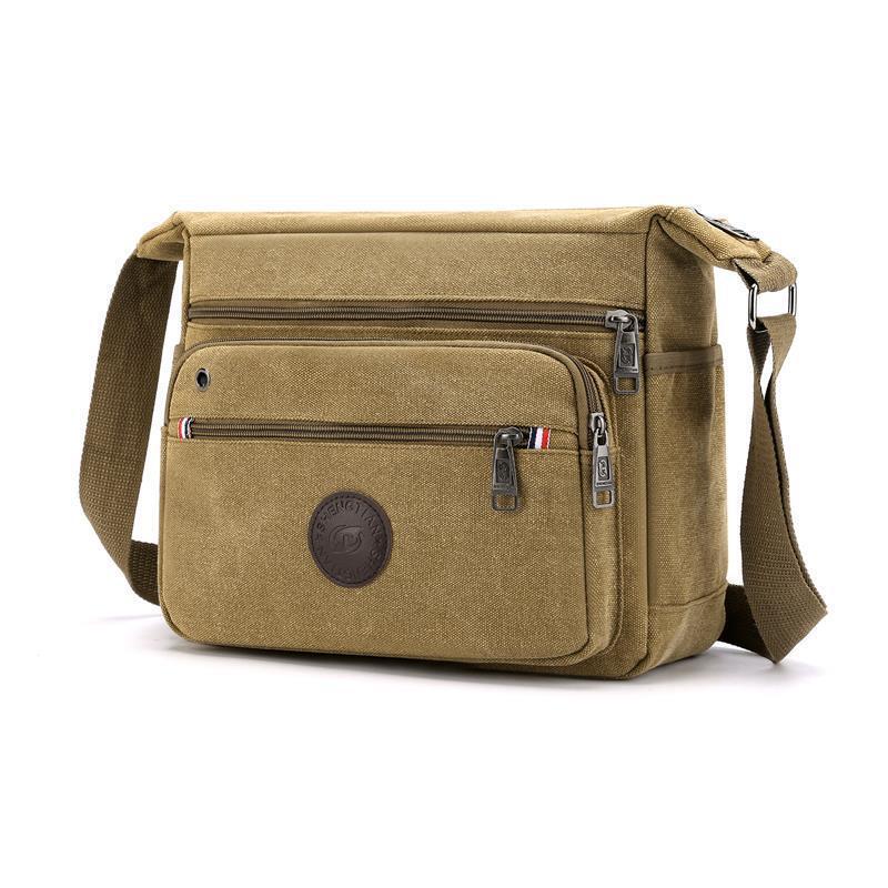 2023 Trendy Men's Canvas Bag Men's Crossbody Men's Bag Horizontal Casual Men's Bag Satchel Backpack Shoulder Crossbody Bag