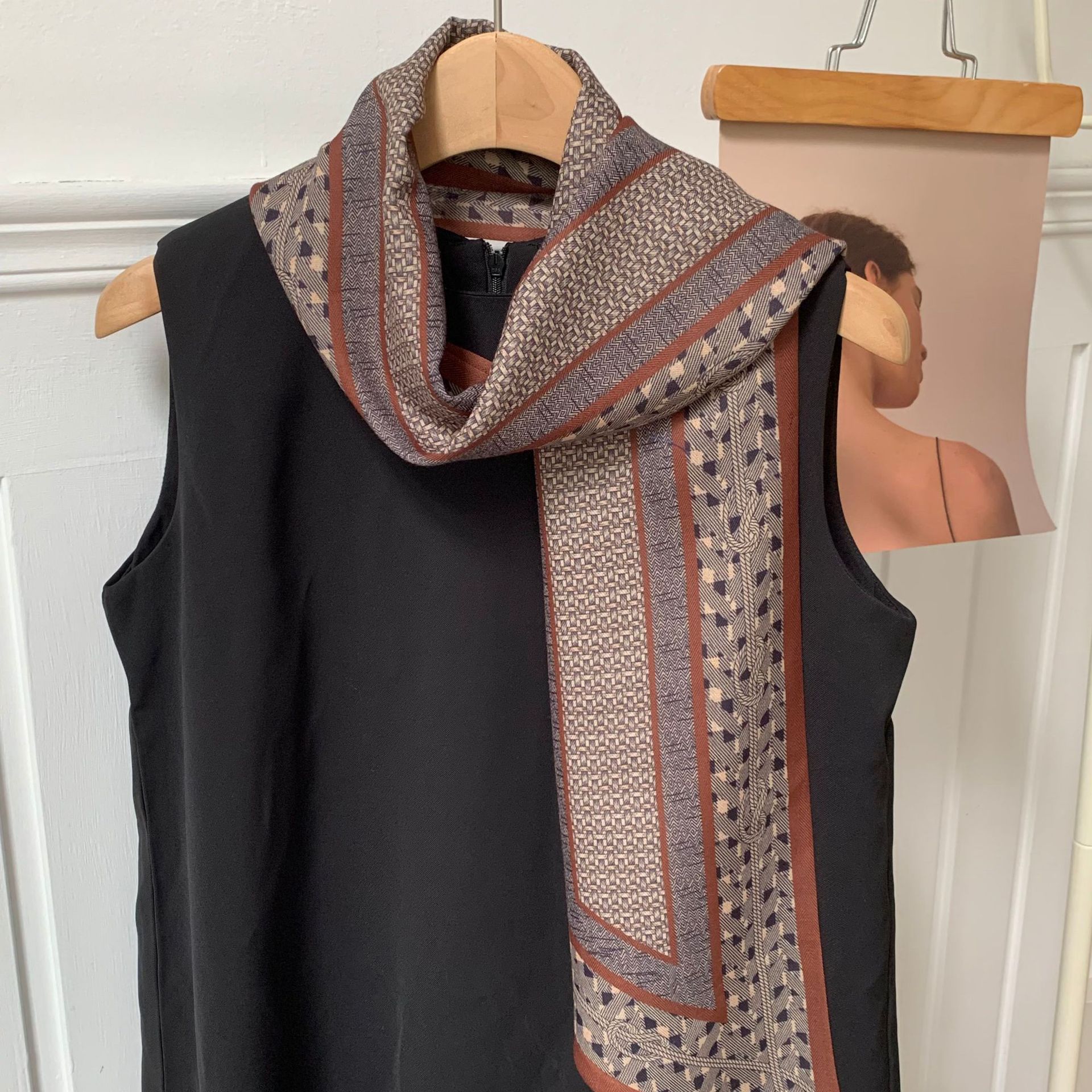 Pañuelo de seda sentido de alta calidad primavera y verano nuevo sentido de la atmósfera coreana bufanda decorativa de todo fósforo protector solar pañuelo para el cabello cinturón de moda