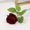 Simulation single -ray red rose Valentine's Day home decoration fake flower wedding landscaping artificial velvet roses