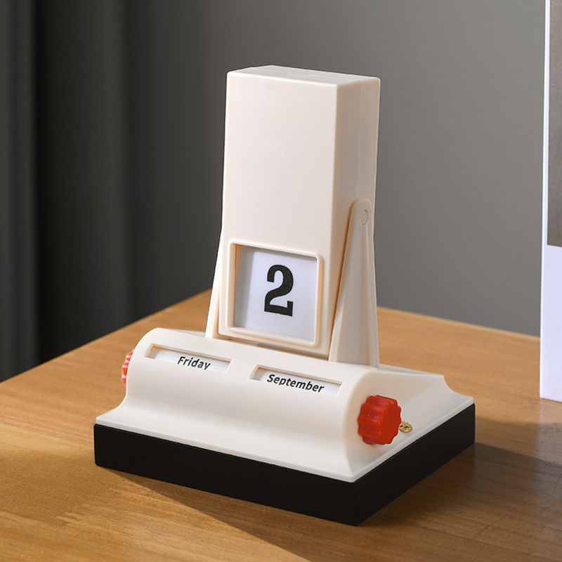 クリエイティブフリップ永久カレンダーアクティビティカレンダーデスクトップライト高級小さな装飾品2025デザイン卓上カレンダーホリデーギフト|undefined