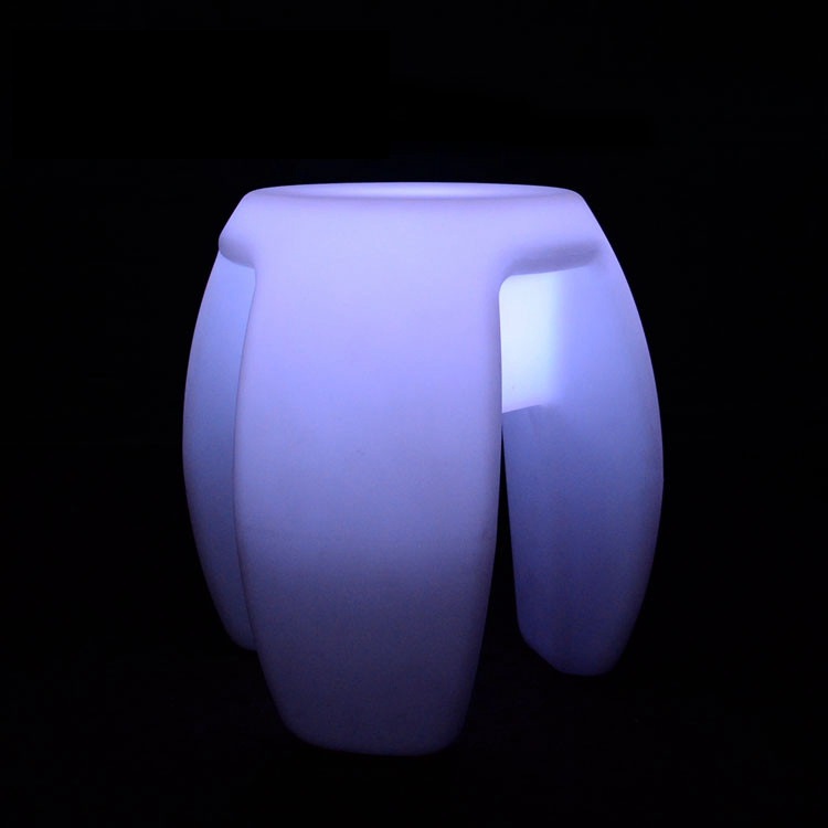Transfronterizos Hot Sale LED taburetes triangulares coloridos al aire libre bar taburetes KTV sillas de cambio de color image 5