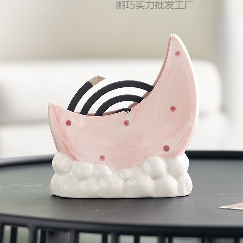 クリエイティブでかわいい蚊よけボックスセラミックインかわいいスタイル屋内家庭用新鮮な抗火傷シンプルで迅速な簡単なクリーニング|undefined