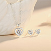 Pendant heart shaped, necklace, fashionable chain for key bag , simple and elegant design, suitable for import