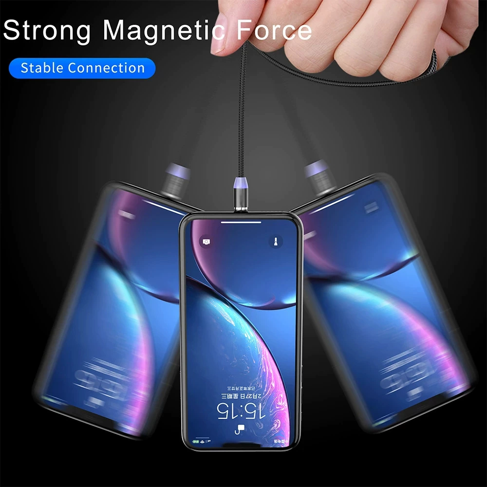 Magnetic fast cable charging, charger, mobile phone