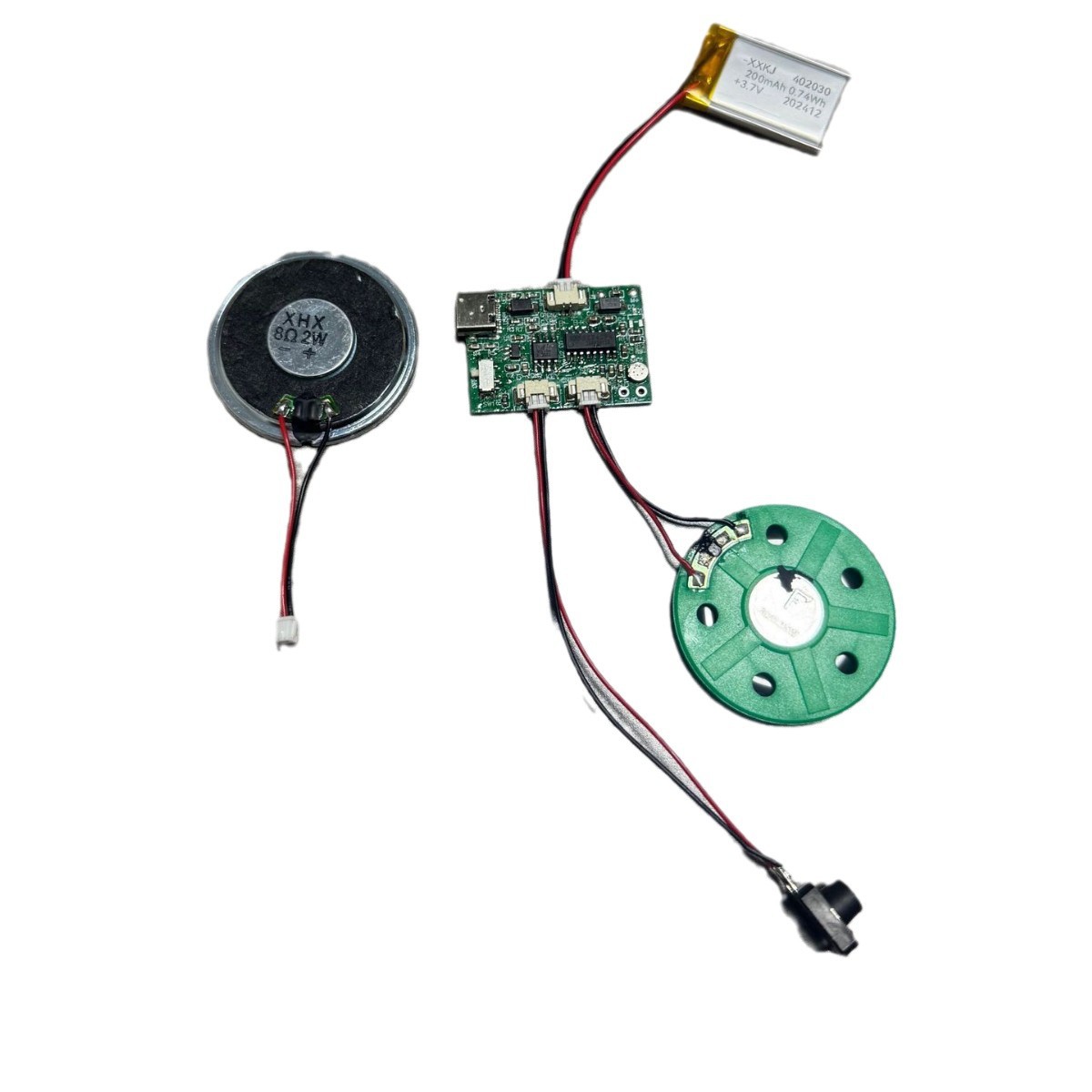 (2개) USB 다운로드 MP3 음악 녹음 음성 모듈 사운드 액세서리 플레이어 음악 벽 움직임
