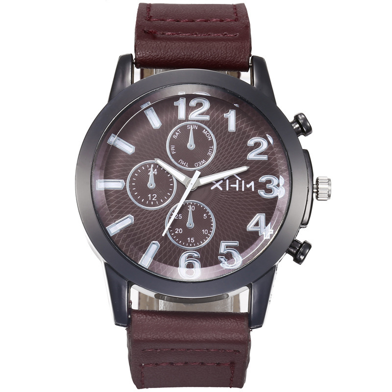 Comercio exterior nuevo dial grande personalizado reloj de moda coreana estudiante masculino reloj de cuarzo reloj automático reloj de los hombres