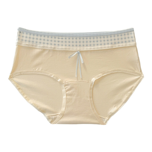 Underwear for women's middle waist, pure cotton 10A full cotton antibacterial lengthened crotch A baby cotton summer women wholesale