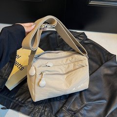 クロスボーダーメッセンジャーバッグ、マルチコンパートメント収納バッグ、布バッグ、撥水ウォーキングバッグ、女性用シンプルカジュアルスモールスクエアバッグ